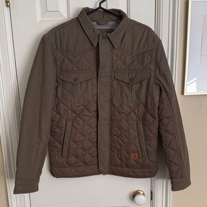 RedHead Men's Tan Quilted Shirt Jacket